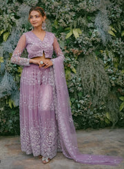 The Ethereal Lavender Handcrafted Indo-Western Ensemble