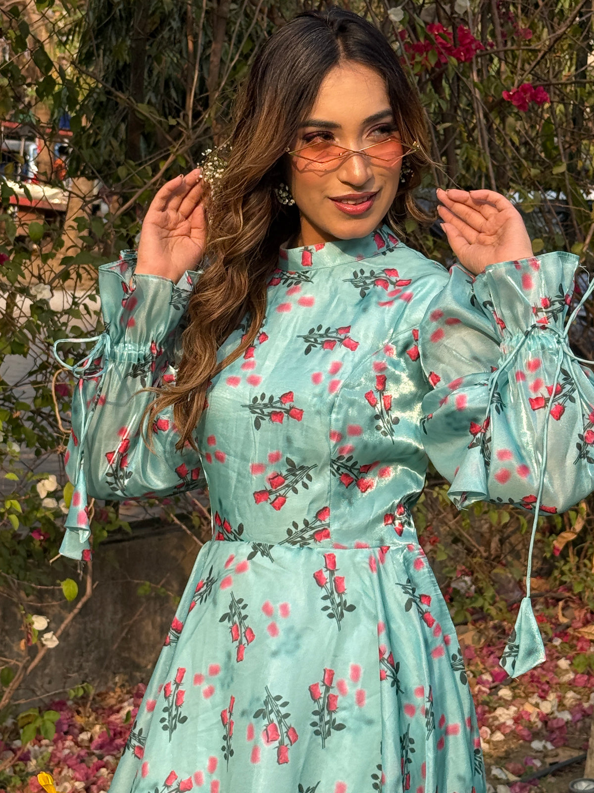 The Mint Rose Flared Frock