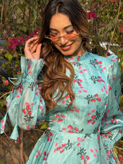 The Mint Rose Flared Frock