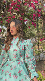 The Mint Rose Flared Frock